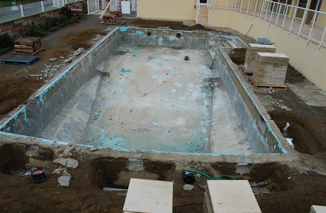 Phase 3 - Reprise de structure sur bassin polyesther